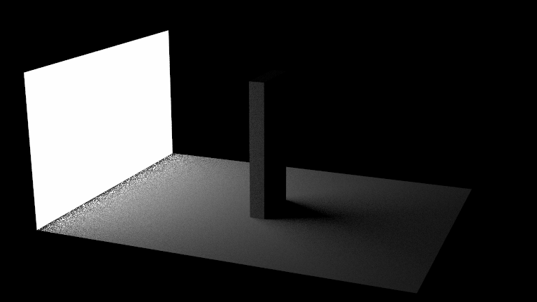 Light sampling two triangles